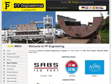 Tablet Screenshot of fpengineering.co.za